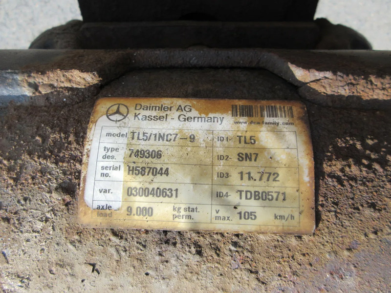 Mercedes-Benz TL5/1NC7-9 / 749306 / H587044/030040631 STUUR AS OPLEGGER SCHMITZ - Osovina i delovi za Kamion: slika 5 Mercedes-Benz TL5/1NC7-9 / 749306 / H587044/030040631 STUUR AS OPLEGGER SCHMITZ - Osovina i delovi za Kamion: slika 5