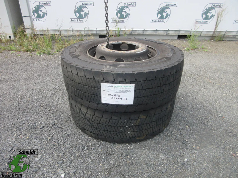 Michelin 315/70R22.5 // 2 X ACHTER BAND MET STAAL WIEL - Guma za Kamion: slika 1 Michelin 315/70R22.5 // 2 X ACHTER BAND MET STAAL WIEL - Guma za Kamion: slika 1
