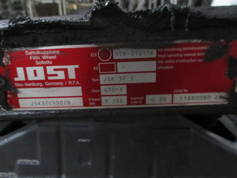 Jost 1353631JSK 37 C // G50-X D 152 1353631 KOPPELSCHOTEL SCANIA S 450 EURO 6 NGS - Spojnica na petom točku za Kamion: slika 3 Jost 1353631JSK 37 C // G50-X D 152 1353631 KOPPELSCHOTEL SCANIA S 450 EURO 6 NGS - Spojnica na petom točku za Kamion: slika 3