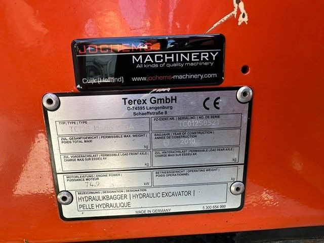 Bager guseničar Terex TC125: slika 13