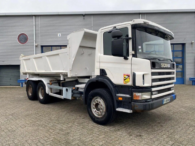 Scania 124-400 / 6X4 / RETARDER / BIG AXLE / FULL STEEL / 2SIDE TIPPER / OLD TACHO / AIRCO / MANUAL / EURO-2 / 2000 - Istovarivač: slika 5 Scania 124-400 / 6X4 / RETARDER / BIG AXLE / FULL STEEL / 2SIDE TIPPER / OLD TACHO / AIRCO / MANUAL / EURO-2 / 2000 - Istovarivač: slika 5