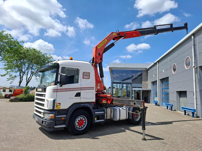 Scania 124G-420 / RETARDER / PALFINGER PK32080 / DOUBLE TANK / AIRCO / GOOD CONDITION / MANUAL / EURO-3 / 2004 - Kamion sa dizalicom: slika 2 Scania 124G-420 / RETARDER / PALFINGER PK32080 / DOUBLE TANK / AIRCO / GOOD CONDITION / MANUAL / EURO-3 / 2004 - Kamion sa dizalicom: slika 2