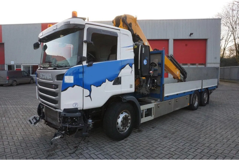 Scania G490 / ENGINE RUNNING / RETARDER / EFFER 255-5S CRANE REMOTE / PLATFORM / FULL-AIR / AUTOMATIC / EURO-6 / 2014 - Kamion sa dizalicom: slika 1 Scania G490 / ENGINE RUNNING / RETARDER / EFFER 255-5S CRANE REMOTE / PLATFORM / FULL-AIR / AUTOMATIC / EURO-6 / 2014 - Kamion sa dizalicom: slika 1