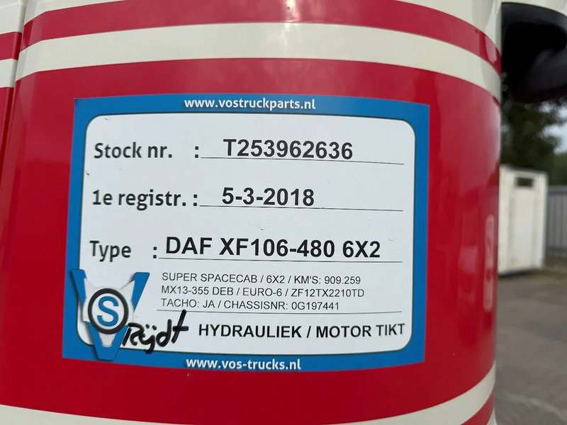 Tegljač DAF XF106-480 / ENGINE PROBLEMS / NL TRUCK / HYDRAULICS / PARKCOOL / DEB / LWDS / SMART TACHO / ALCOA / EURO-6 / 2018: slika 18
