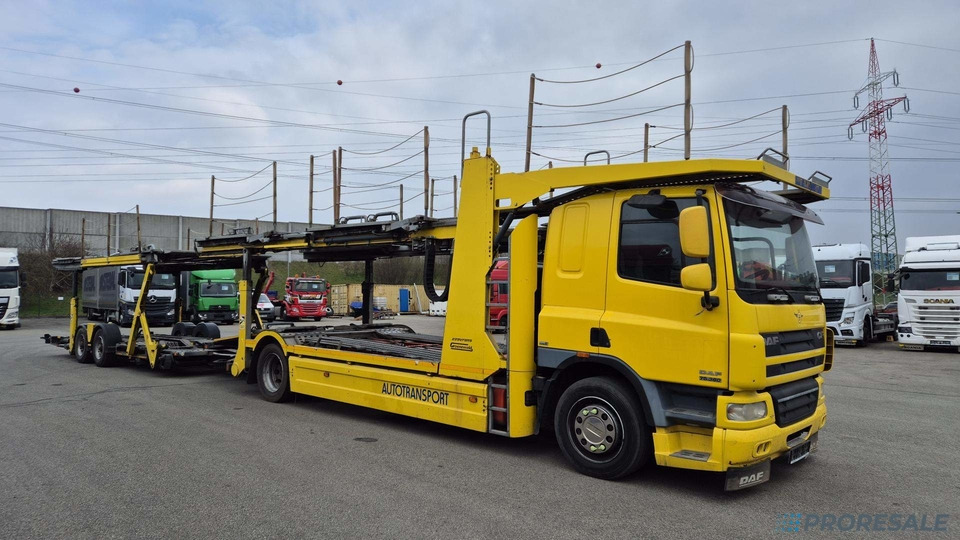 DAF FA CF 75.360 EURO 5 přepravník aut - prodejné jen s přívěsem GROENEWOLD P0461K - cena je za celou soupravu - Kamion za prevoz automobila: slika 1 DAF FA CF 75.360 EURO 5 přepravník aut - prodejné jen s přívěsem GROENEWOLD P0461K - cena je za celou soupravu - Kamion za prevoz automobila: slika 1