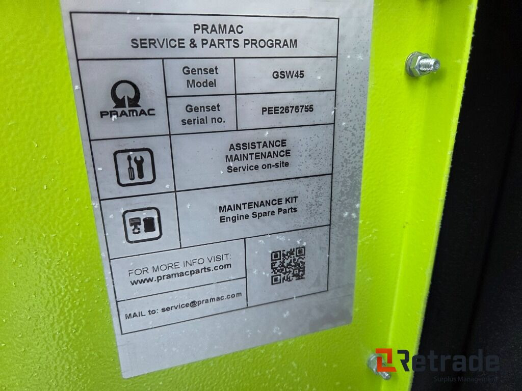 Elverk Pramac GSW45 Perkins - Građevinska oprema: slika 5 Elverk Pramac GSW45 Perkins - Građevinska oprema: slika 5