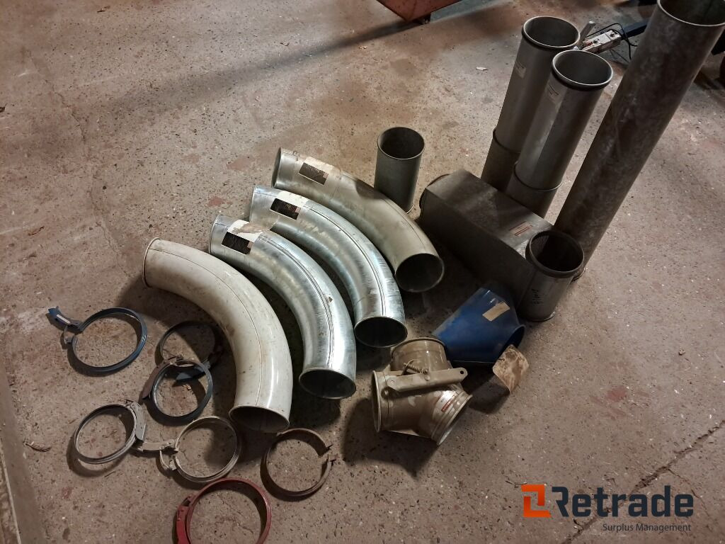 Lot med rør til Korntransport Kongskilde Ø160mm - Oprema za posle žetve: slika 1 Lot med rør til Korntransport Kongskilde Ø160mm - Oprema za posle žetve: slika 1