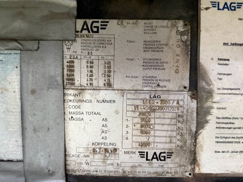 Plato poluprikolica LAG O-3-39 01 - Dutch Trailer / 3 Axles / flatbed: slika 20