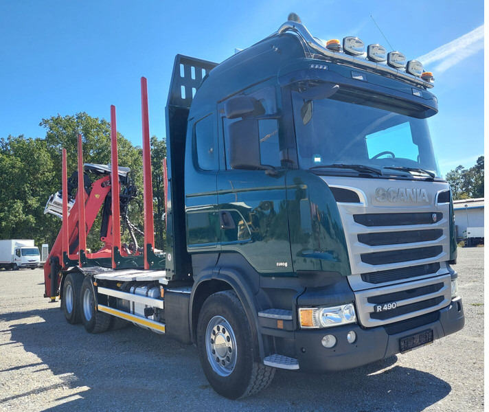 Scania R490 6x4 Euro 6 Kurzholz Palfinger AHK (2) - Šticar, Kamion sa dizalicom: slika 5 Scania R490 6x4 Euro 6 Kurzholz Palfinger AHK (2) - Šticar, Kamion sa dizalicom: slika 5