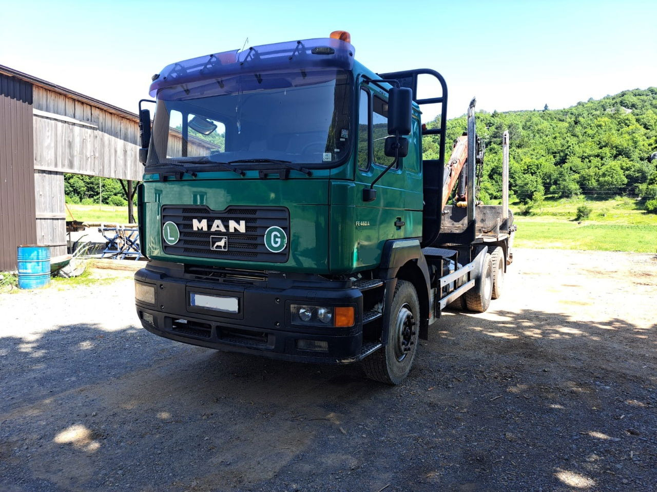 MAN 33.464 6x4 forest truck - Complete Spring - Epsilon E128 + scissors - Šticar: slika 1 MAN 33.464 6x4 forest truck - Complete Spring - Epsilon E128 + scissors - Šticar: slika 1