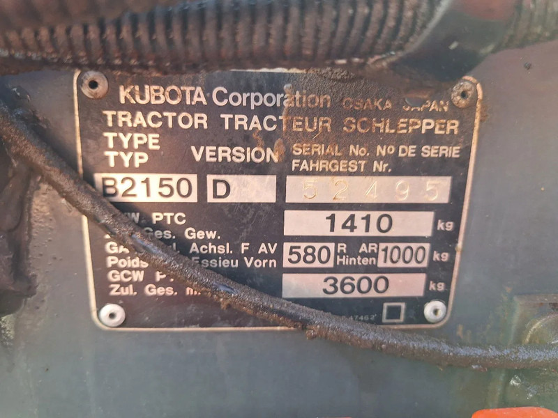 Vučno vozilo Kubota B2150: slika 16 Vučno vozilo Kubota B2150: slika 16
