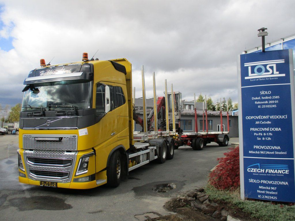 Volvo FH 16 750 6x4 + Fliegl - Šticar, Kamion sa dizalicom: slika 1 Volvo FH 16 750 6x4 + Fliegl - Šticar, Kamion sa dizalicom: slika 1