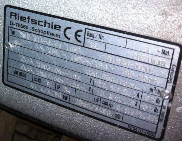 Elmo-Rietschle Side Channel Compressor Blower SKG 314-2 - Kompresor za vazduh: slika 2 Elmo-Rietschle Side Channel Compressor Blower SKG 314-2 - Kompresor za vazduh: slika 2