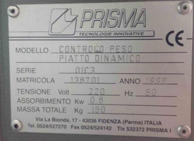 Prisma 01C3 Comparison and checkweigher - Mašina za rezanje papira: slika 4 Prisma 01C3 Comparison and checkweigher - Mašina za rezanje papira: slika 4