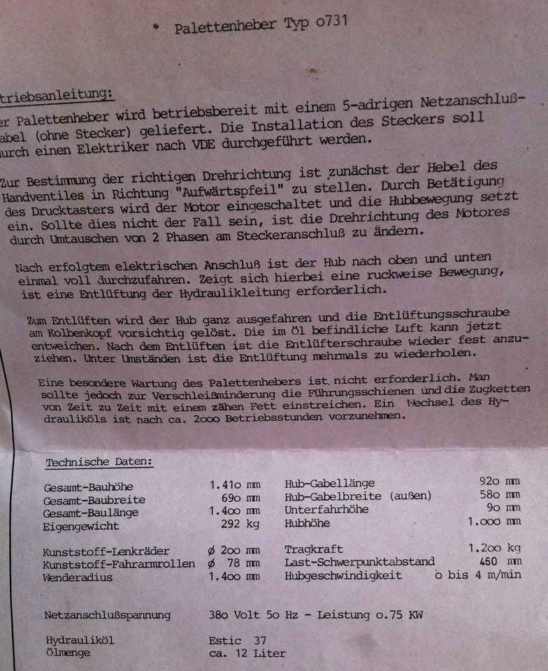 Two electric pallet lifters Butler 1200 - Kolica za palete: slika 4 Two electric pallet lifters Butler 1200 - Kolica za palete: slika 4