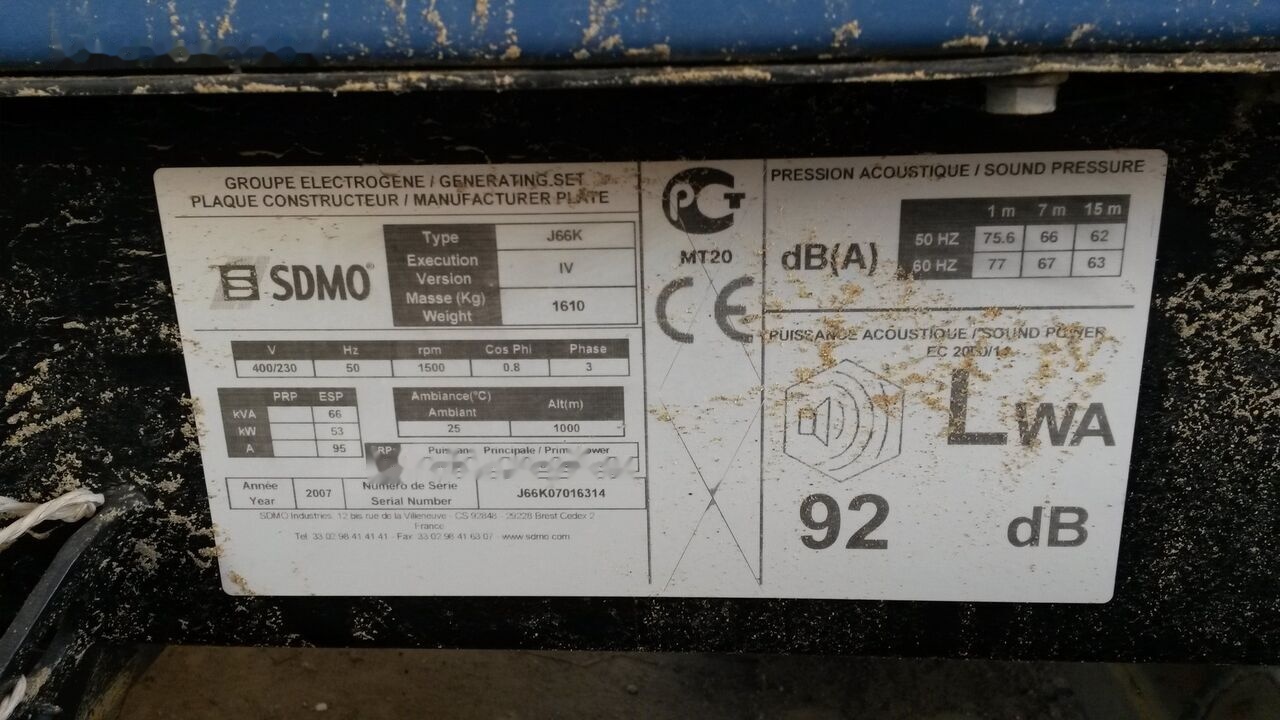SDMO 70 kVa John Deere - Set generatora: slika 2 SDMO 70 kVa John Deere - Set generatora: slika 2