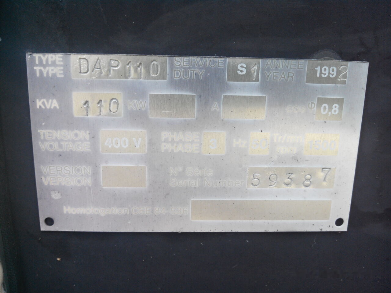 SDMO DAP 110 kVa - Set generatora: slika 4 SDMO DAP 110 kVa - Set generatora: slika 4