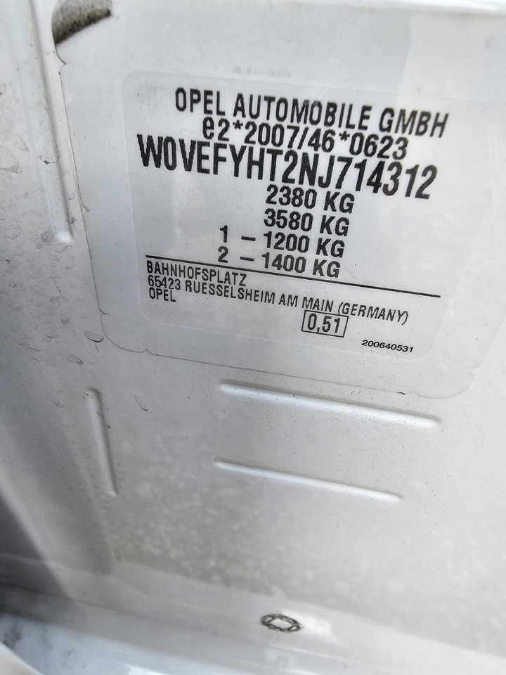 Dostavno vozilo hladnjača OPEL COMBO MAXI LONG CHLODNIA MROZNIA CARRIER KLIMA EURO6 [ Copy ]: slika 7