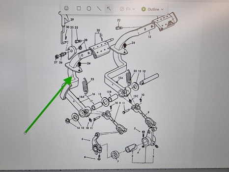 Ford 4610, 10 Series, Lp Cab Brake Pedal D4nn2n003c - Pedala za Traktor: slika 5 Ford 4610, 10 Series, Lp Cab Brake Pedal D4nn2n003c - Pedala za Traktor: slika 5