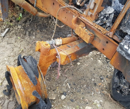 Ram/ Šasija John Deere 6100, 6000, 6010 Series, Draw Bar Hook Support 60x60 Hook: slika 6