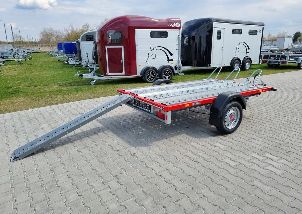 Stema STM 02 10-25-15.1 red | 251x153 cm 3 motocykle | DMC 1000kg - Prikolica za motor: slika 2 Stema STM 02 10-25-15.1 red | 251x153 cm 3 motocykle | DMC 1000kg - Prikolica za motor: slika 2