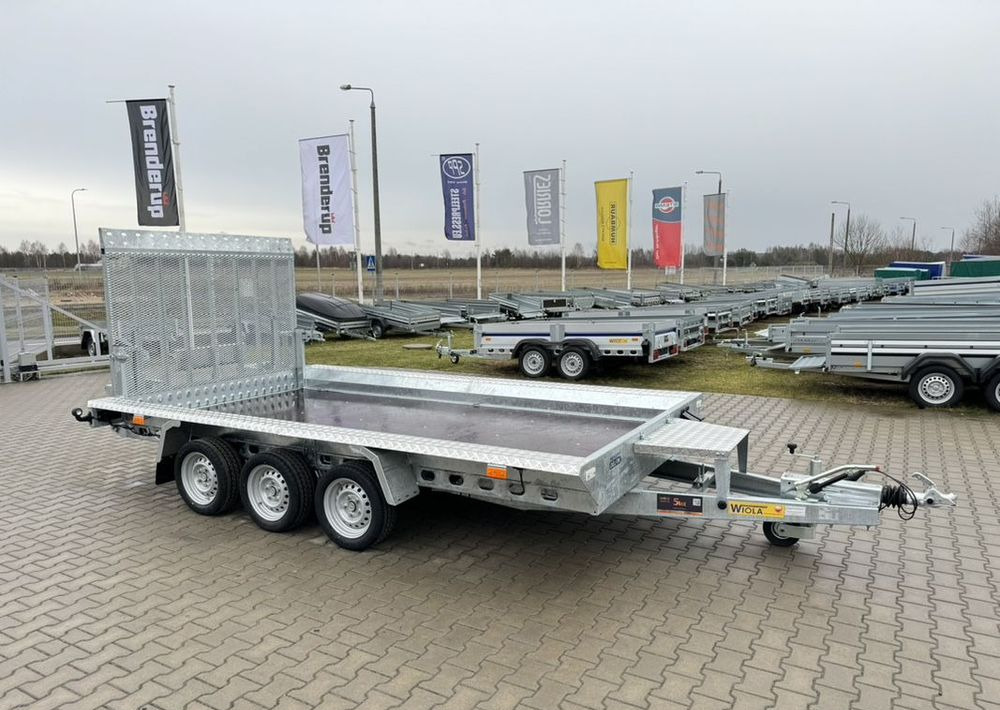 WIOLA Wiola B3540 MAX - 400 x 170 cm | 2546kg ładowności | trap stalowy | 3-osiowa budowlanka - Prikolica za prevoz radnih mašina: slika 1 WIOLA Wiola B3540 MAX - 400 x 170 cm | 2546kg ładowności | trap stalowy | 3-osiowa budowlanka - Prikolica za prevoz radnih mašina: slika 1