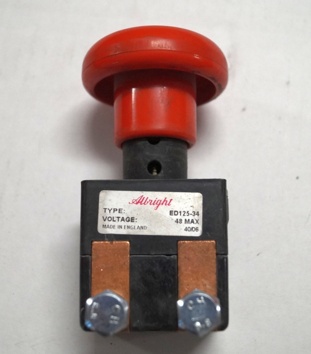 Albright unknown | Noodstop schakelaar Emergency off switch ED125-34 48V max Noodstop schakelaar Emergency off switch ED125-34 48V max - Električni sistem za Oprema za rukovanje materijalima: slika 1 Albright unknown | Noodstop schakelaar Emergency off switch ED125-34 48V max Noodstop schakelaar Emergency off switch ED125-34 48V max - Električni sistem za Oprema za rukovanje materijalima: slika 1