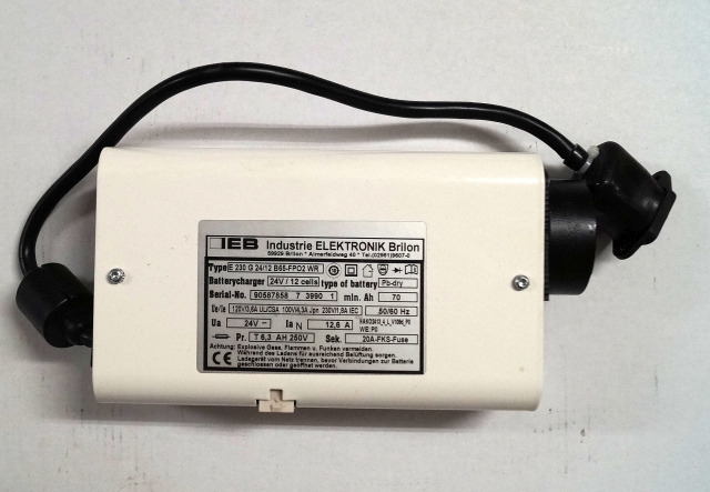 IEB 90587858 | IEB charger EFG 230 G 24/12 B65-FP02 WR 24V12,6A 220V 50/60Hz fro - Baterija za Oprema za rukovanje materijalima: slika 1 IEB 90587858 | IEB charger EFG 230 G 24/12 B65-FP02 WR 24V12,6A 220V 50/60Hz fro - Baterija za Oprema za rukovanje materijalima: slika 1