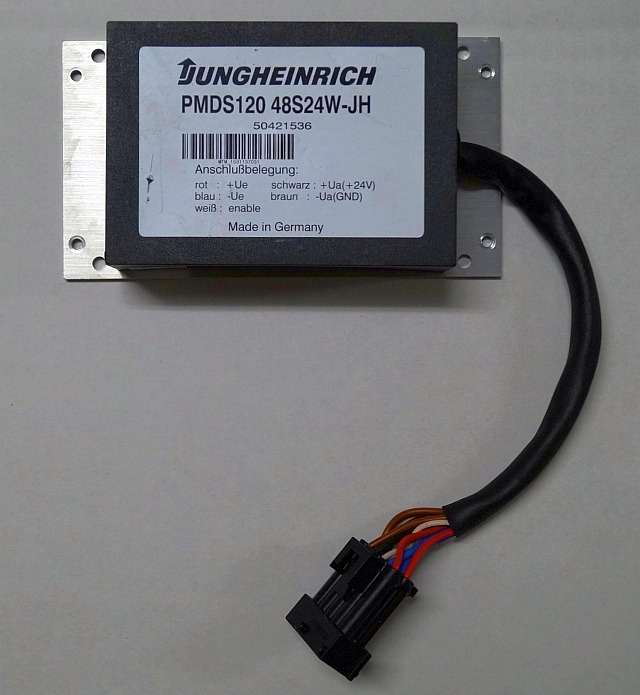 Jungheinrich 50421536 | Transformer 48V-24V PMDS120 48S 24W-JH snn. MTM153113703 - Električni sistem za Oprema za rukovanje materijalima: slika 1 Jungheinrich 50421536 | Transformer 48V-24V PMDS120 48S 24W-JH snn. MTM153113703 - Električni sistem za Oprema za rukovanje materijalima: slika 1