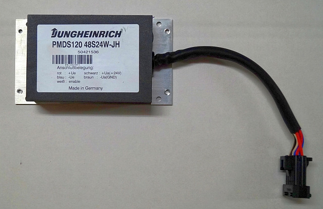 Jungheinrich 50421536 | Transformer 48V-24V PMDS120 48S 24W-JH snn. MTM153414891 - Električni sistem za Oprema za rukovanje materijalima: slika 1 Jungheinrich 50421536 | Transformer 48V-24V PMDS120 48S 24W-JH snn. MTM153414891 - Električni sistem za Oprema za rukovanje materijalima: slika 1