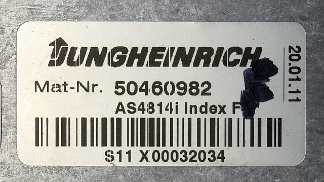 Jungheinrich 50460982 | Rij regeling Drive controller AS4814i index F from ETV21 - Upravljačka jedinica za Oprema za rukovanje materijalima: slika 2 Jungheinrich 50460982 | Rij regeling Drive controller AS4814i index F from ETV21 - Upravljačka jedinica za Oprema za rukovanje materijalima: slika 2