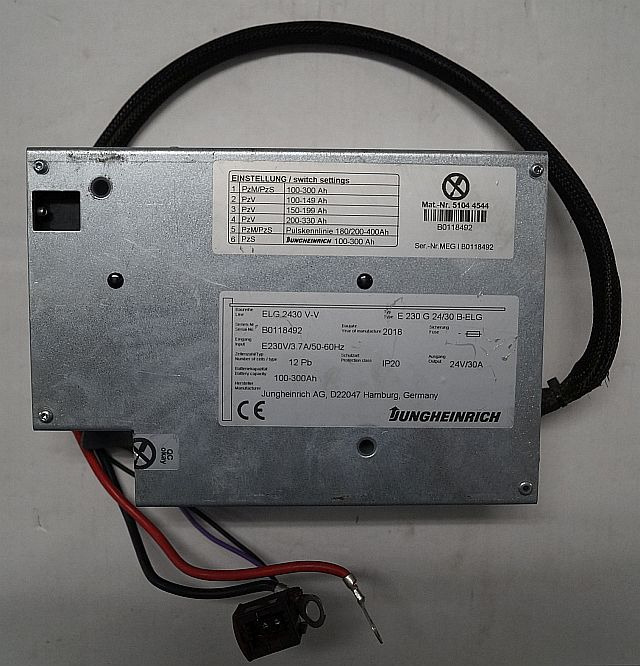 Jungheinrich 51044544 | build in charger 24V/30A 100-300Ah sn. B0118492 - Električni sistem za Oprema za rukovanje materijalima: slika 1 Jungheinrich 51044544 | build in charger 24V/30A 100-300Ah sn. B0118492 - Električni sistem za Oprema za rukovanje materijalima: slika 1