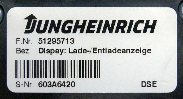 Jungheinrich 51295713 | Battery indicator sn. 603A6420 - Komandna tabla za Oprema za rukovanje materijalima: slika 3 Jungheinrich 51295713 | Battery indicator sn. 603A6420 - Komandna tabla za Oprema za rukovanje materijalima: slika 3