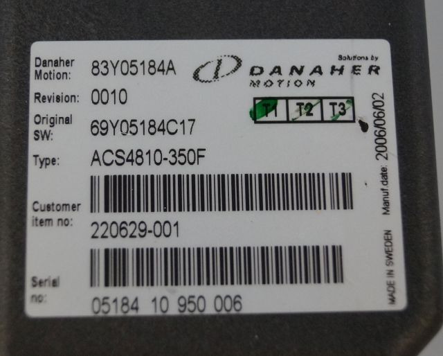 Toyota/BT 220629-001 | Danaher motion AC Superdrive motor controller 83Y05184A A - Upravljačka jedinica za Oprema za rukovanje materijalima: slika 2 Toyota/BT 220629-001 | Danaher motion AC Superdrive motor controller 83Y05184A A - Upravljačka jedinica za Oprema za rukovanje materijalima: slika 2
