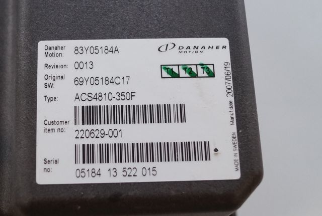 Toyota/BT 220629-001 | Danaher motion AC Superdrive motor controller 83Y05184A A - Upravljačka jedinica za Oprema za rukovanje materijalima: slika 2 Toyota/BT 220629-001 | Danaher motion AC Superdrive motor controller 83Y05184A A - Upravljačka jedinica za Oprema za rukovanje materijalima: slika 2