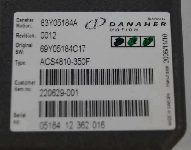 Toyota/BT 220629-001 | Danaher motion AC Superdrive motor controller 83Y05184A A - Upravljačka jedinica za Oprema za rukovanje materijalima: slika 2 Toyota/BT 220629-001 | Danaher motion AC Superdrive motor controller 83Y05184A A - Upravljačka jedinica za Oprema za rukovanje materijalima: slika 2
