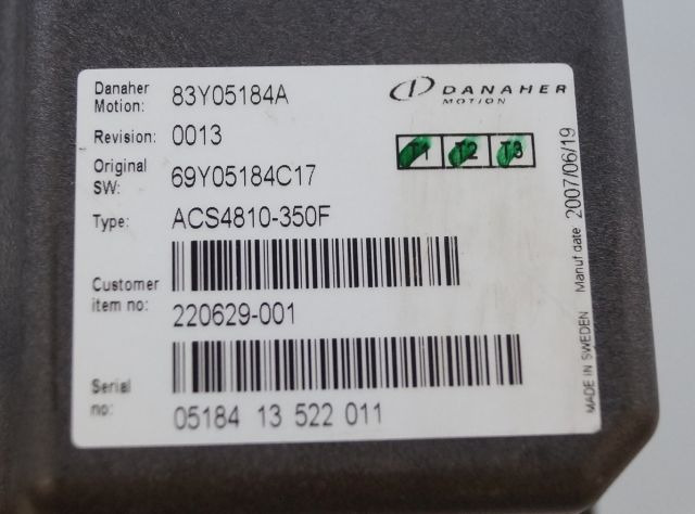 Toyota/BT 220629-001 | Danaher motion AC Superdrive motor controller 83Y05184A A - Upravljačka jedinica za Oprema za rukovanje materijalima: slika 2 Toyota/BT 220629-001 | Danaher motion AC Superdrive motor controller 83Y05184A A - Upravljačka jedinica za Oprema za rukovanje materijalima: slika 2