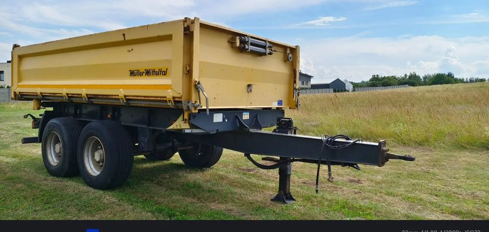 Meiller Przyczepa Tandem R180 | Kipper Wywrotka trójstronna | Bordmatik- Manual | Zawieszenie pneumatyczne | Stan idealny | - Prikolica istovarivača: slika 4 Meiller Przyczepa Tandem R180 | Kipper Wywrotka trójstronna | Bordmatik- Manual | Zawieszenie pneumatyczne | Stan idealny | - Prikolica istovarivača: slika 4