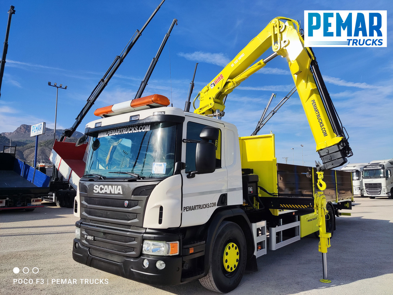 Kamion sa dizalicom SCANIA P 250 GRUA CAJA FIJA: slika 18