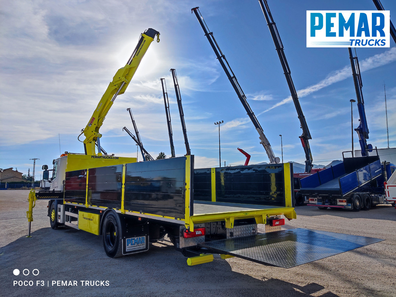 Kamion sa dizalicom SCANIA P 250 GRUA CAJA FIJA: slika 15