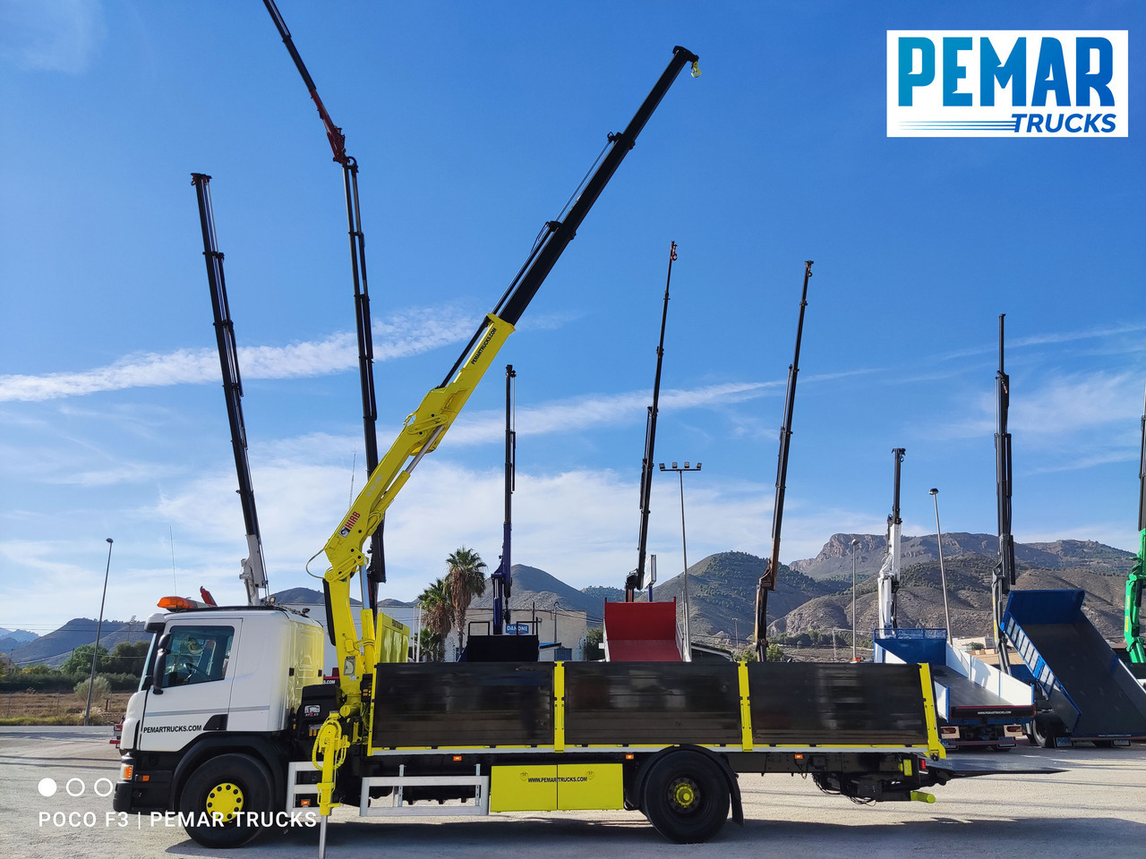 Kamion sa dizalicom SCANIA P 250 GRUA CAJA FIJA: slika 16
