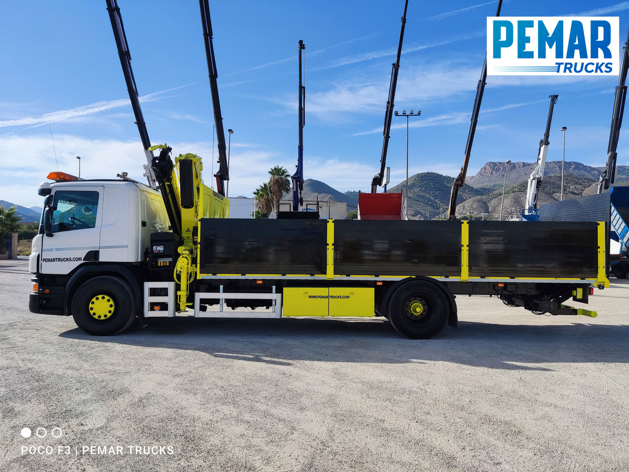 Kamion sa dizalicom SCANIA P 250 GRUA CAJA FIJA: slika 9