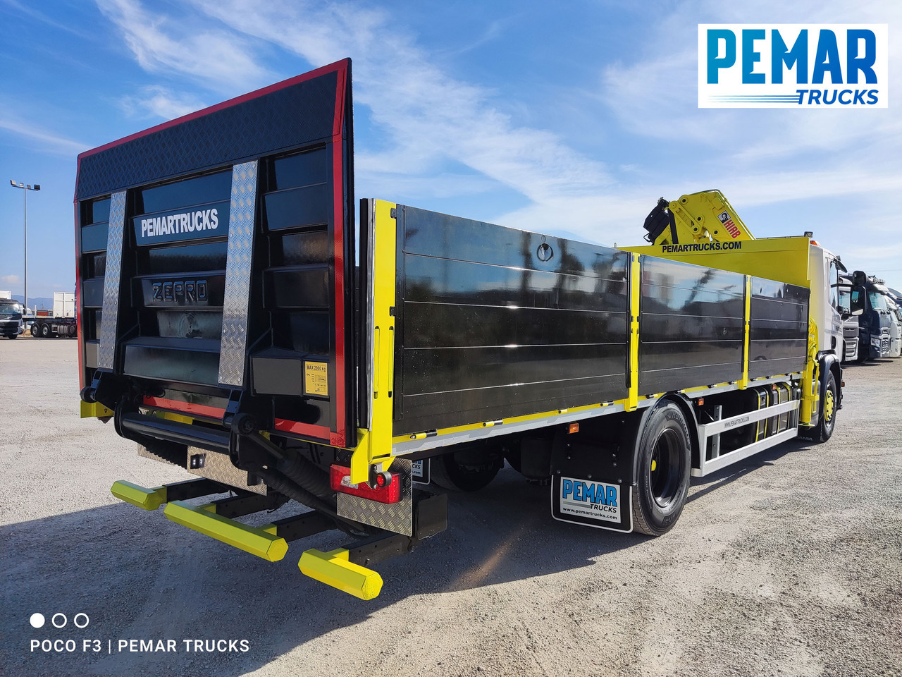 Kamion sa dizalicom SCANIA P 250 GRUA CAJA FIJA: slika 6