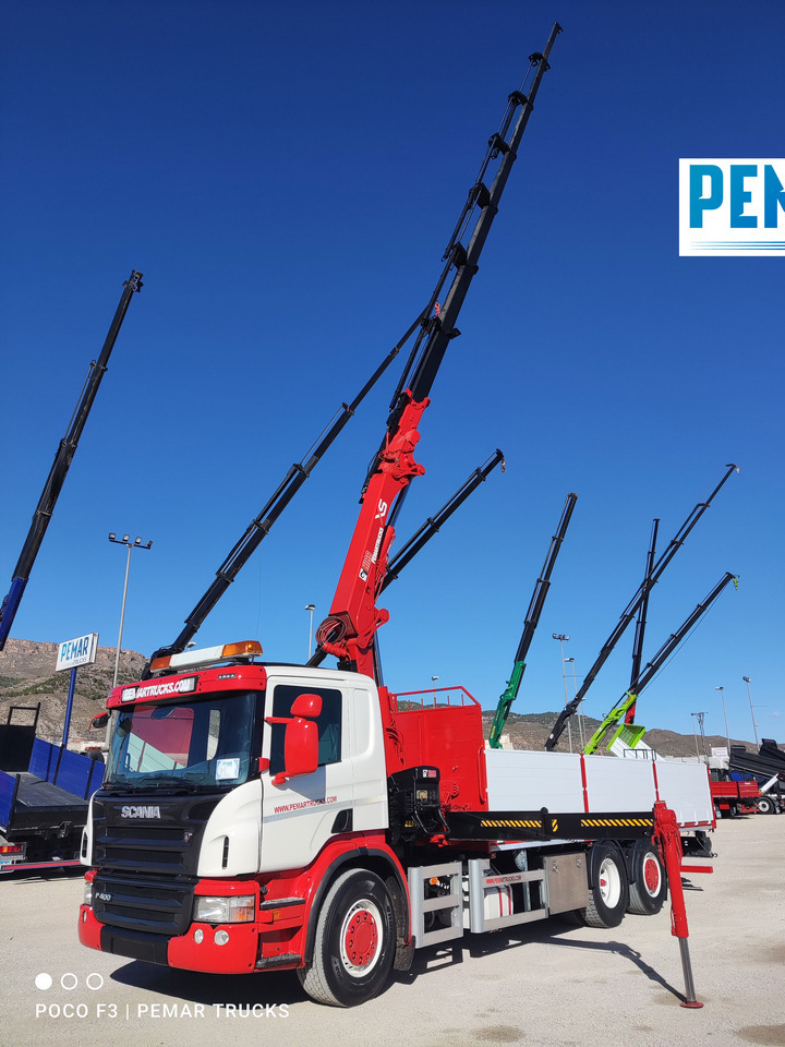 Kamion sa dizalicom SCANIA P 400 6X2 GRUA CAJA FIJA: slika 34