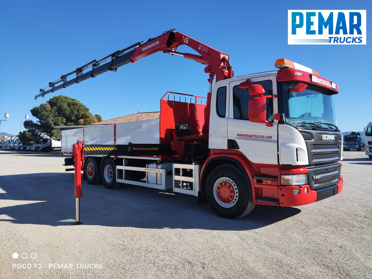 Kamion sa dizalicom SCANIA P 400 6X2 GRUA CAJA FIJA: slika 31