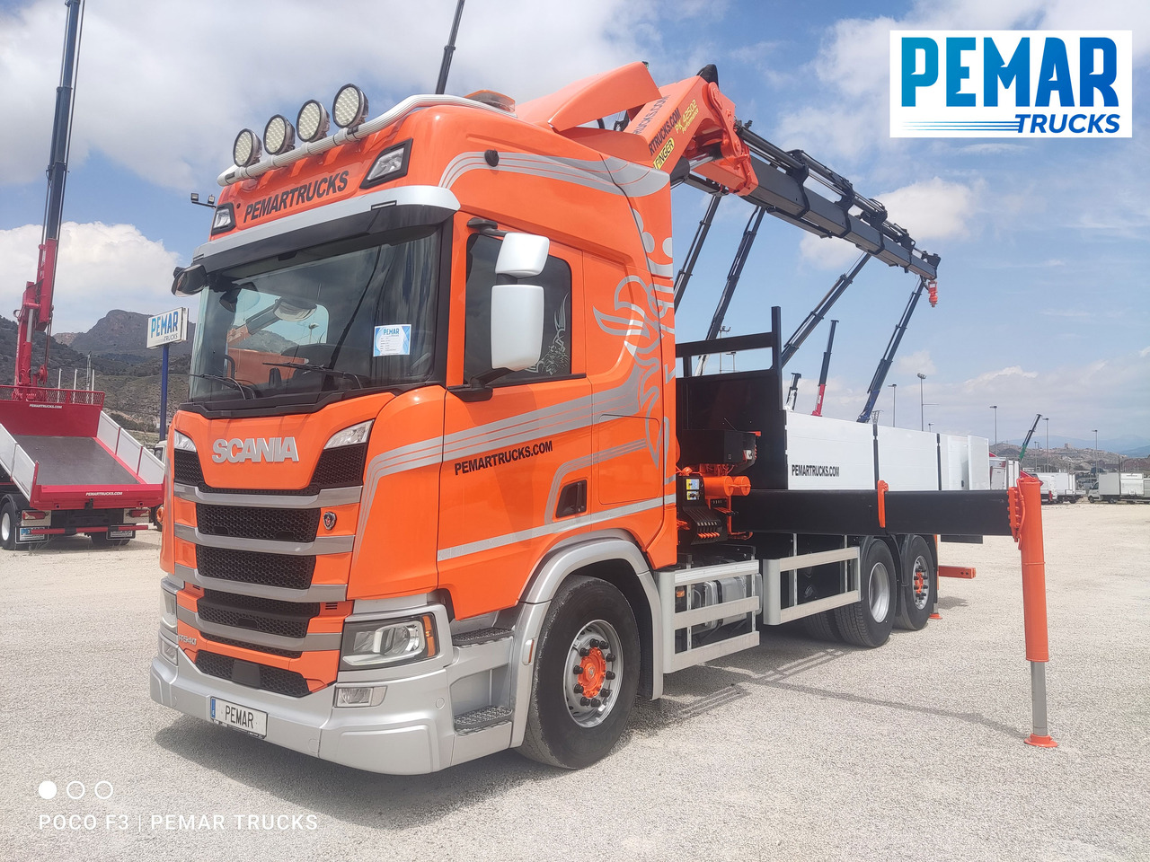 SCANIA R 540 6X2 GRUA CAJA FIJA - Kamion sa tovarnim sandukom, Kamion sa dizalicom: slika 1 SCANIA R 540 6X2 GRUA CAJA FIJA - Kamion sa tovarnim sandukom, Kamion sa dizalicom: slika 1