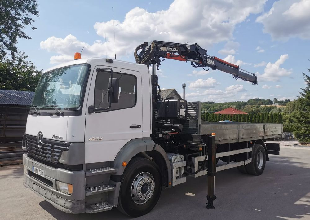 Mercedes-Benz Atego 1823 żuraw HDS Atlas 105.2 koła 315/80R22,5 - Kamion sa tovarnim sandukom, Kamion sa dizalicom: slika 1 Mercedes-Benz Atego 1823 żuraw HDS Atlas 105.2 koła 315/80R22,5 - Kamion sa tovarnim sandukom, Kamion sa dizalicom: slika 1