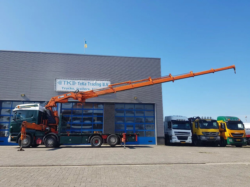 Scania R420 8x2 HIAB 800E-7 Hipro 80 ton/meter Winch Retarder - Kamion sa tovarnim sandukom: slika 3 Scania R420 8x2 HIAB 800E-7 Hipro 80 ton/meter Winch Retarder - Kamion sa tovarnim sandukom: slika 3