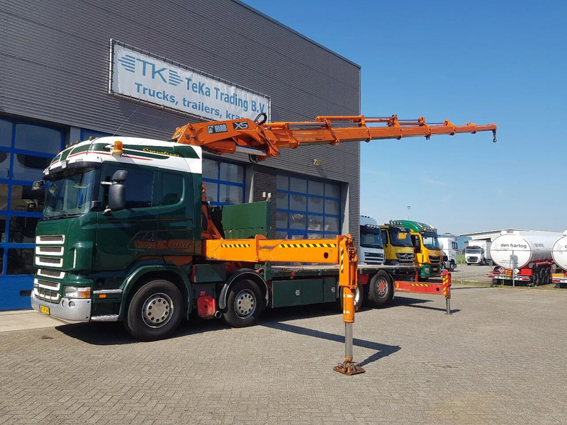 Scania R420 8x2 HIAB 800E-7 Hipro 80 ton/meter Winch Retarder - Kamion sa tovarnim sandukom: slika 1 Scania R420 8x2 HIAB 800E-7 Hipro 80 ton/meter Winch Retarder - Kamion sa tovarnim sandukom: slika 1