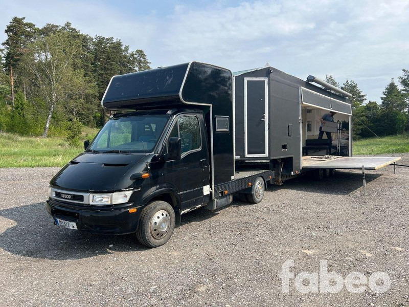 Iveco Daily 35C13 Iveco Daily 35C13 tractor with custom-built stage trailer - Hrana kamion: slika 1 Iveco Daily 35C13 Iveco Daily 35C13 tractor with custom-built stage trailer - Hrana kamion: slika 1